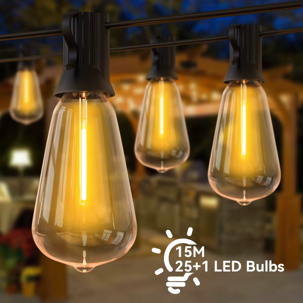 Guirxiété lumineuse LED ST38, lumière dégradée, décoration de mariage, jardin, étanche, extérieur, 7
