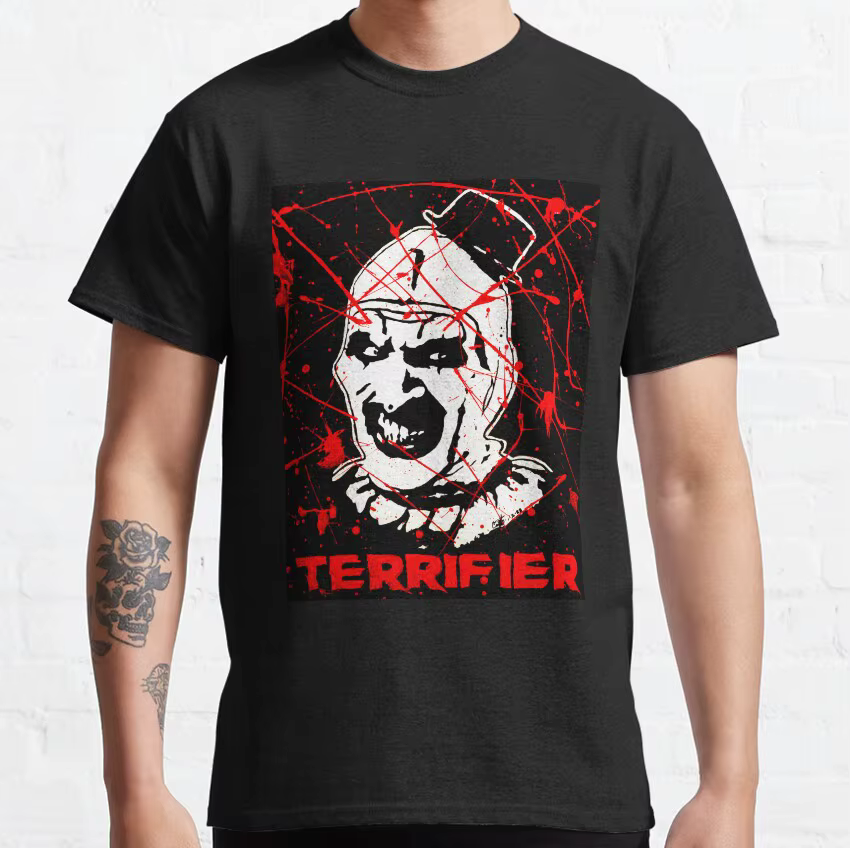 Économie de film d'horreur en pur coton, Art the Clown Terrifier, Long Evil Smiles, planchers y Clow