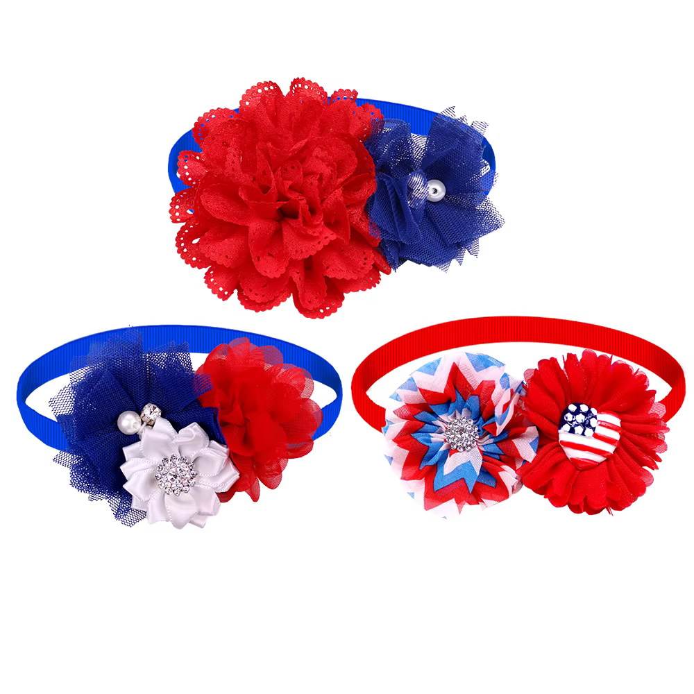 Nministériels d papillon fleur pour chien, collier pour animaux de compagnie, petit chien, chat, acc
