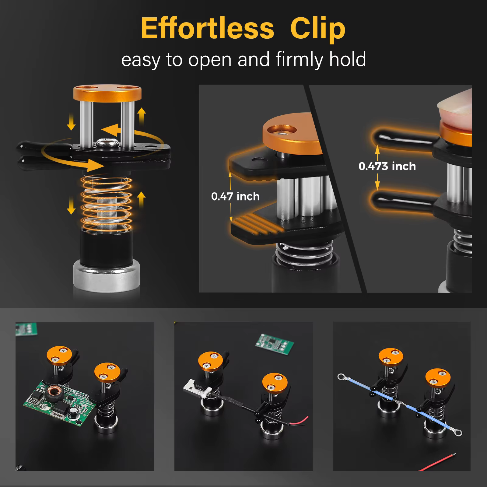Toolour – outil de soudage magnétique pour aider les mains, presse, réglage de la Distance, Clip PCB