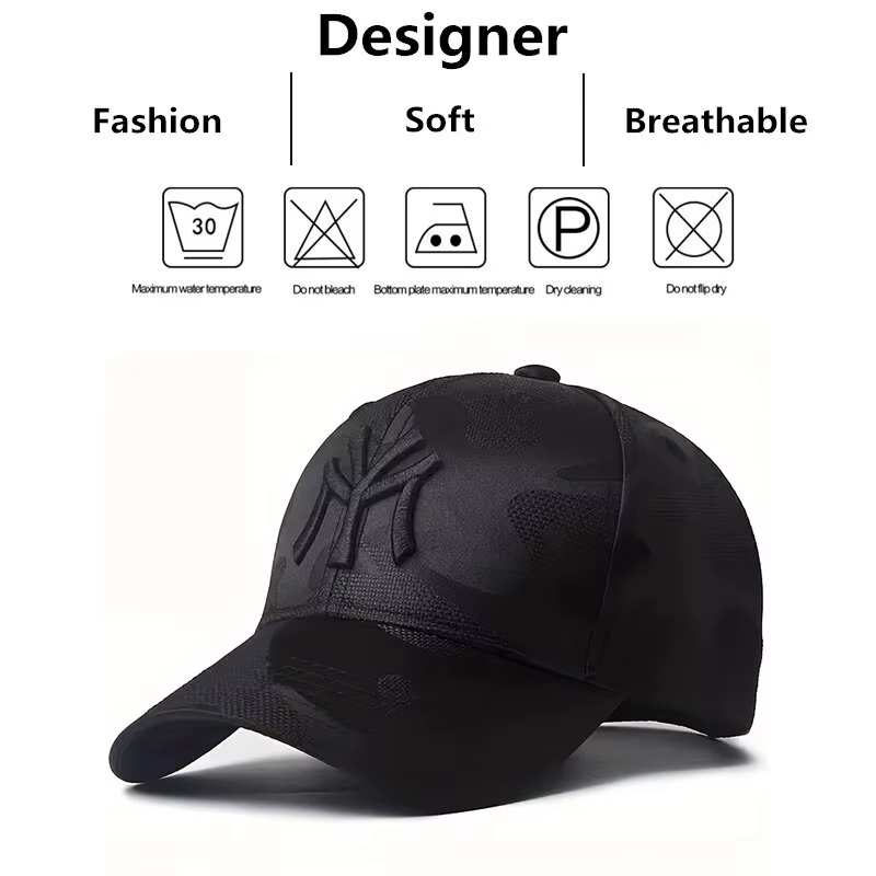 Chapeaux de baseball CamSolomon avec broderie de lettres, chapeaux décontractés réglables, chapeau d