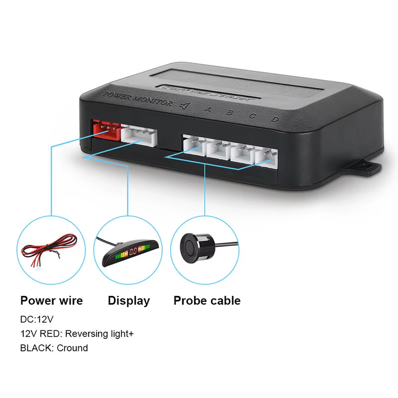 ParkStapKit-Kit de capteurs de stationnement LED pour voiture, affichage numérique précis de l'alarm