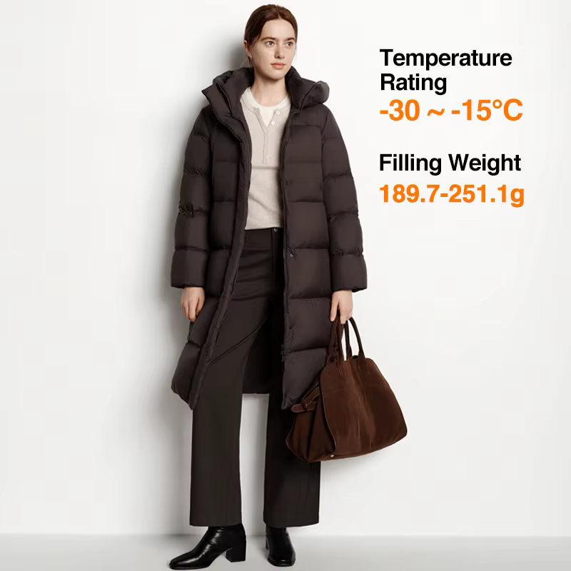 Doudoune longue pour femme Semir, 90% duvet de canard, imperméable, anti-taches, nouvelle collection