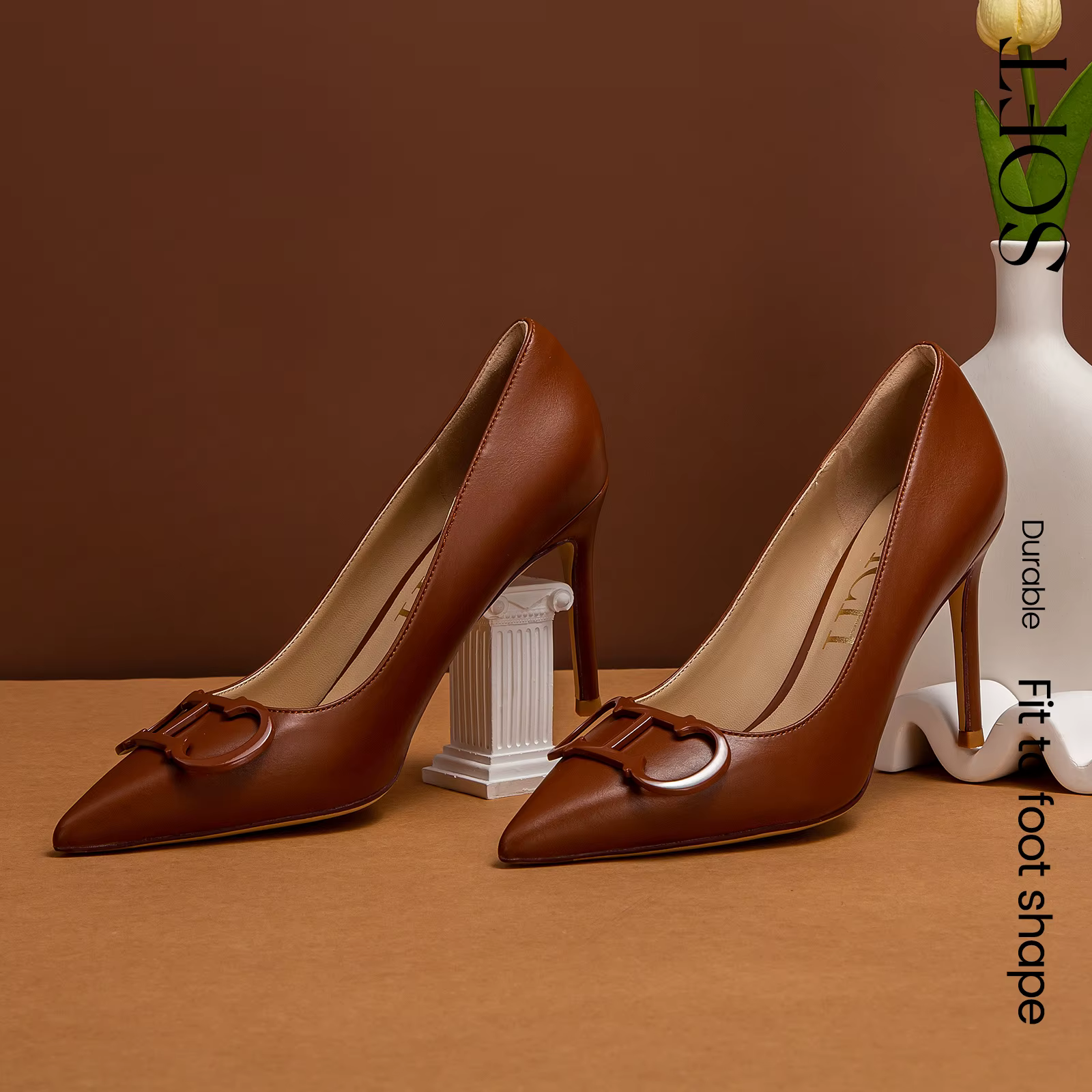 C-H talons hauts pour femmes printemps nouvelle Collection chaussures pour femmes d'affaires beiges 