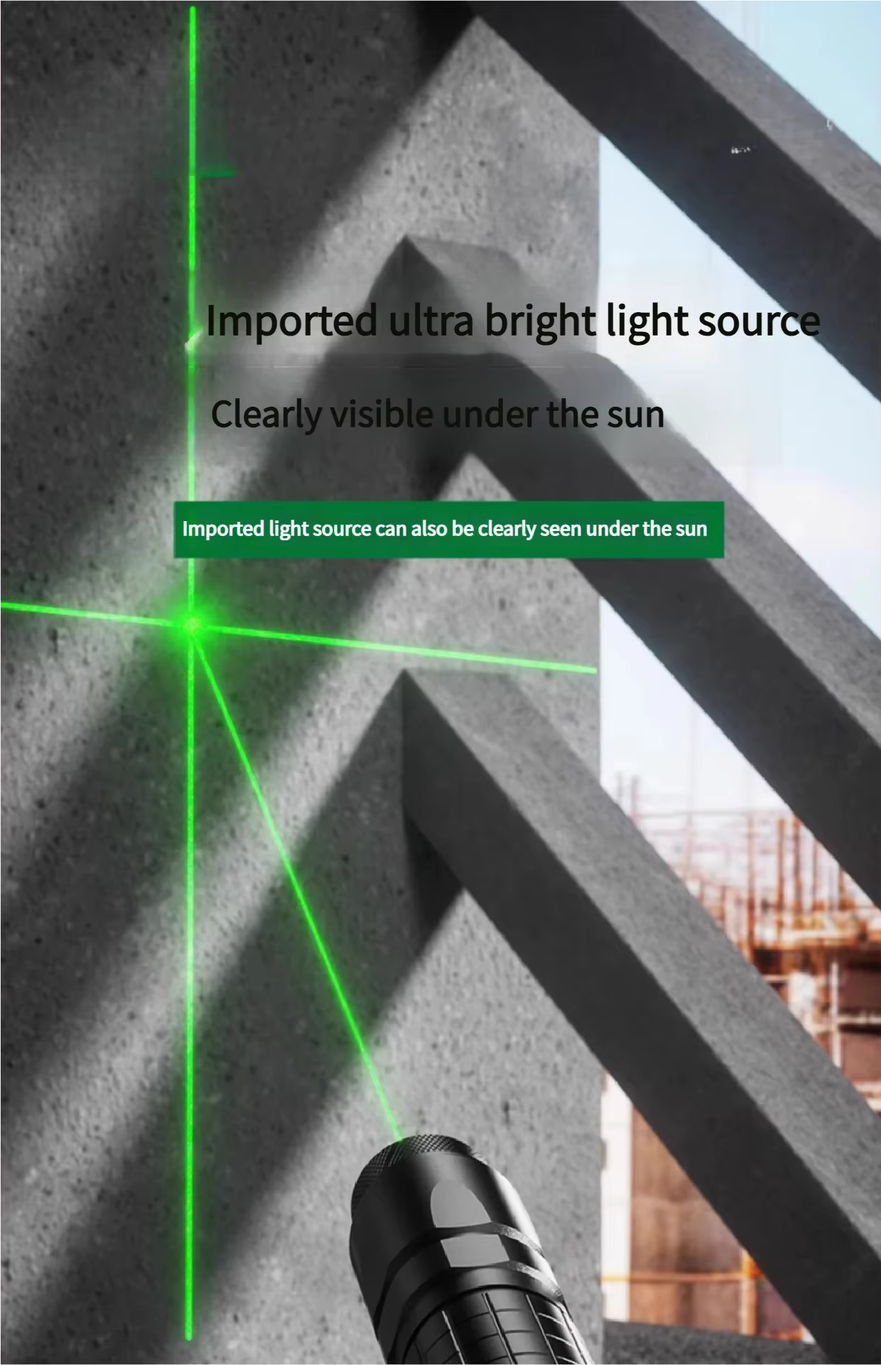 Outil laser auto-nivelant : niveau laser à lignes transversales, pointeur de positionnement infrarou