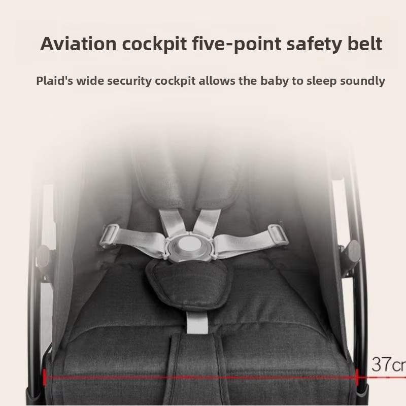 Nouveau-né Double bébé poussette léger pliable détachable assis et couché haute vue bébé Double pous