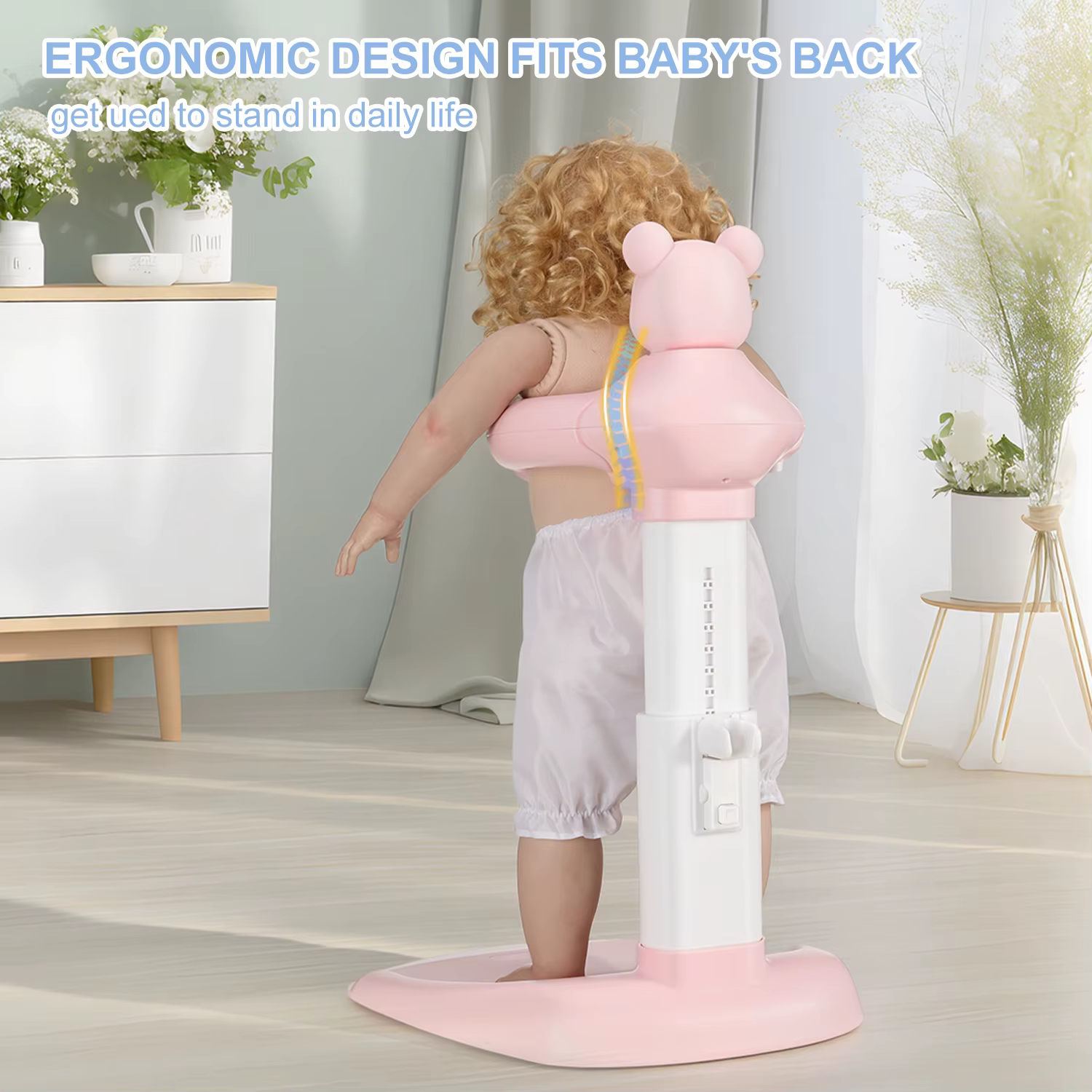 Support de bain pour bébé, Assistant de bain pour bébé, Support de bain avec hauteur et accoudoir ré
