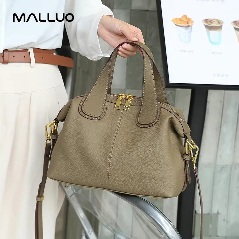 Sac en cuir de vache naturel pour femmes, sacs à bandoulière rétro en cuir de vache, sac à bandouliè