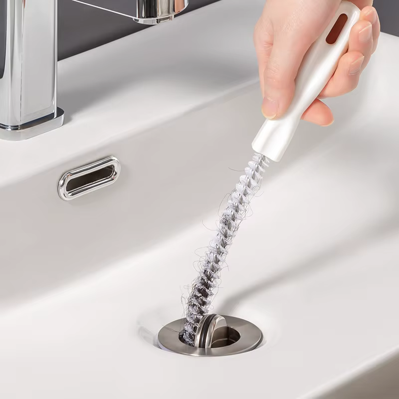 Brosse de dragage de tuyau flexible pliable, nettoyeur de vidange, outils de livres d'évier, épilati