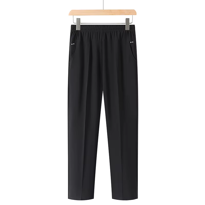 Nouveaux pantalons pour femmes printemps-été, pantalons mom, taille haute élastique, décontractés, c