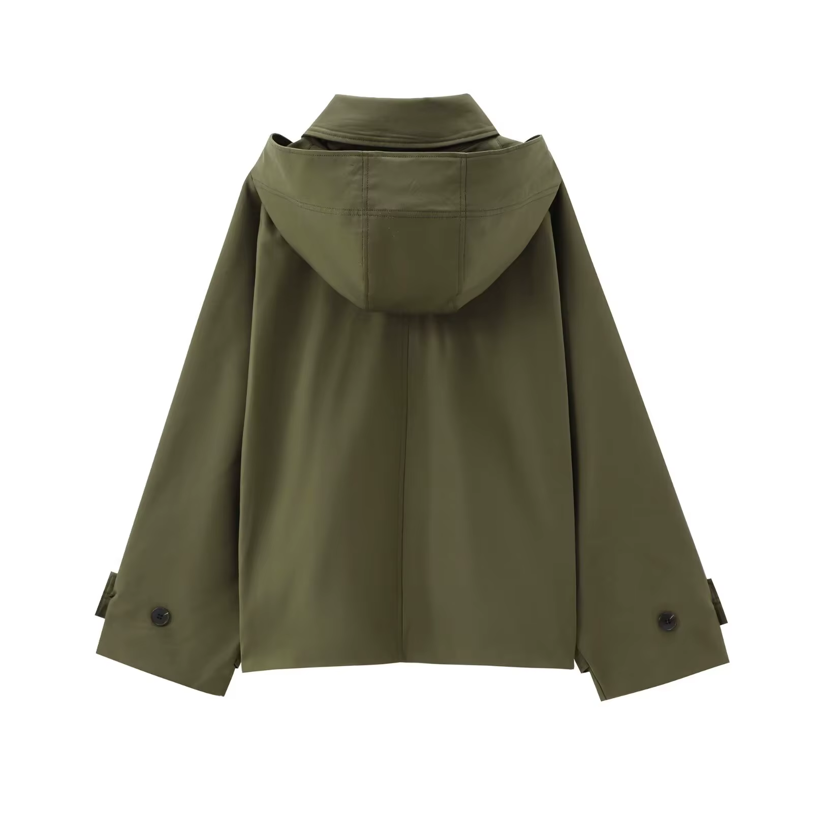 MUJER Trench Coat à capuche pour femme Coupe-vent à manches longues pour femme Nouveau en manteaux e