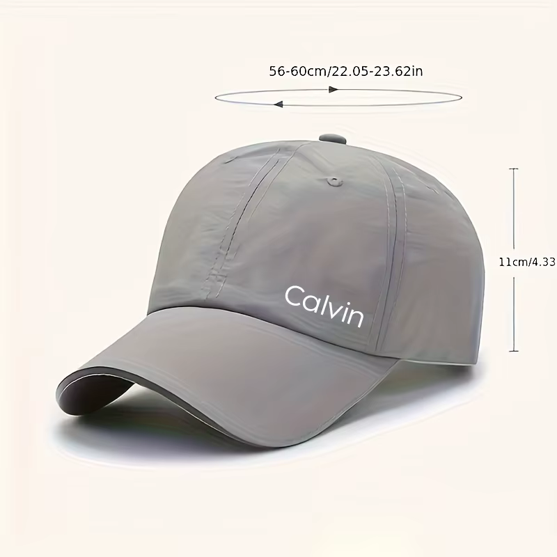 Casquette de baseball respirante simple 1 pièce, un incontournable pour les sports de plein air et l