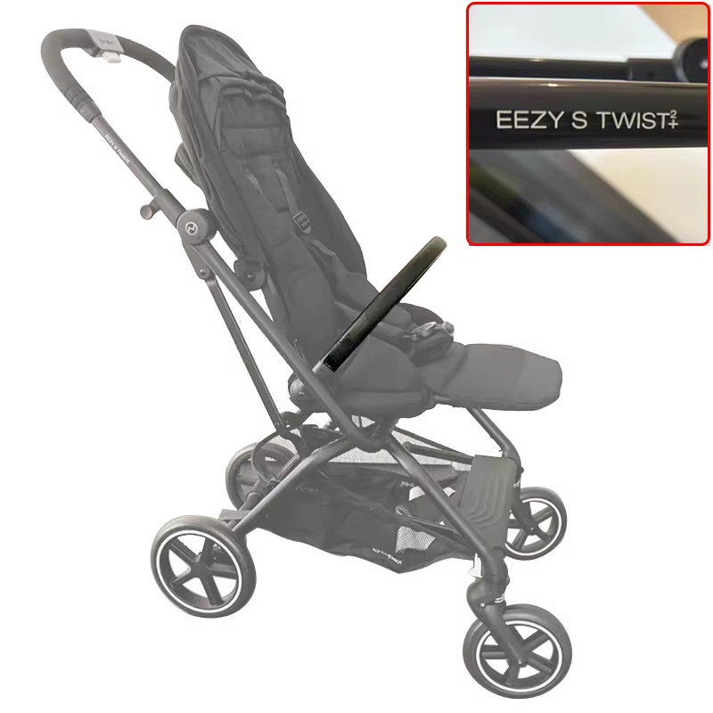 Barre de pare-chocs Buggy pour Cybex Eezy S Twis Plus 2, accoudoir de poussette réglable à ouverture