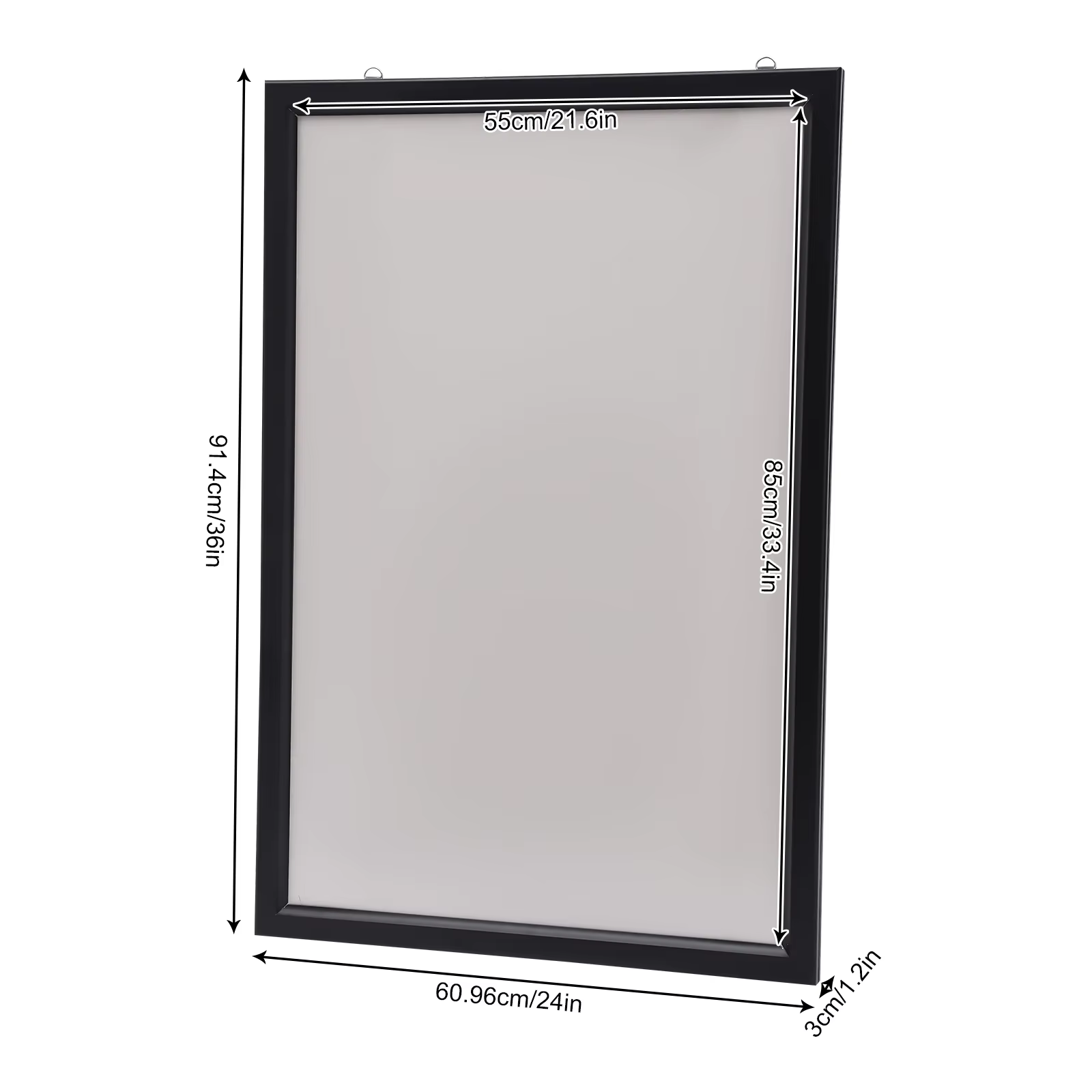 Cadre publicitaire mural pour affiche de film, boîte à lumière LED, affichage américain, 24 po x 36 