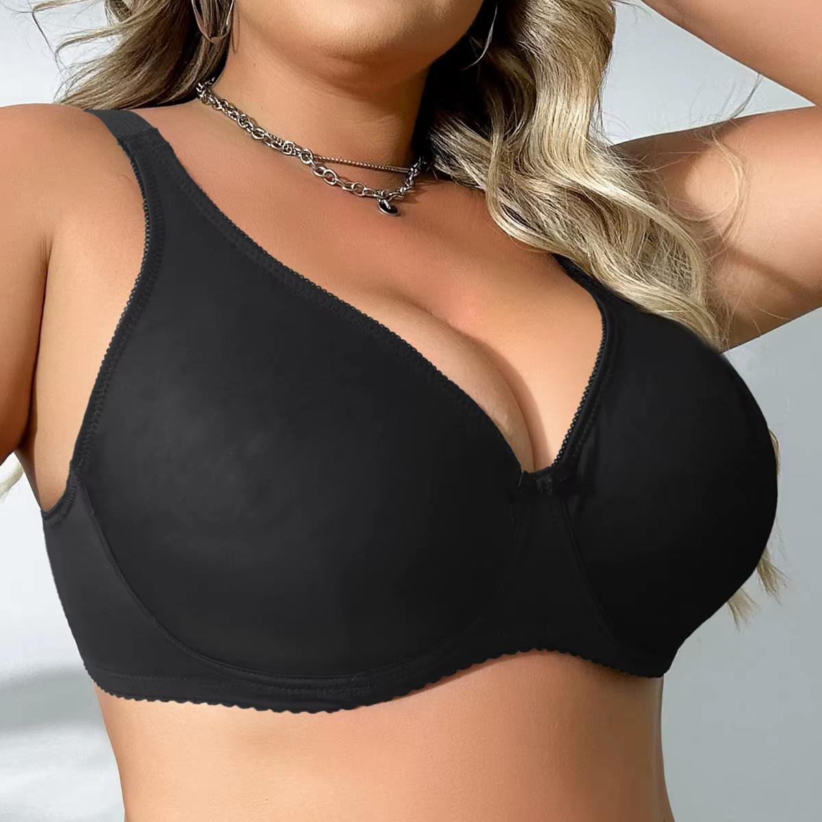Beauwear soutien-gorge à armatures pour gros seins femme couleur unie grande taille soutiens-gorge p