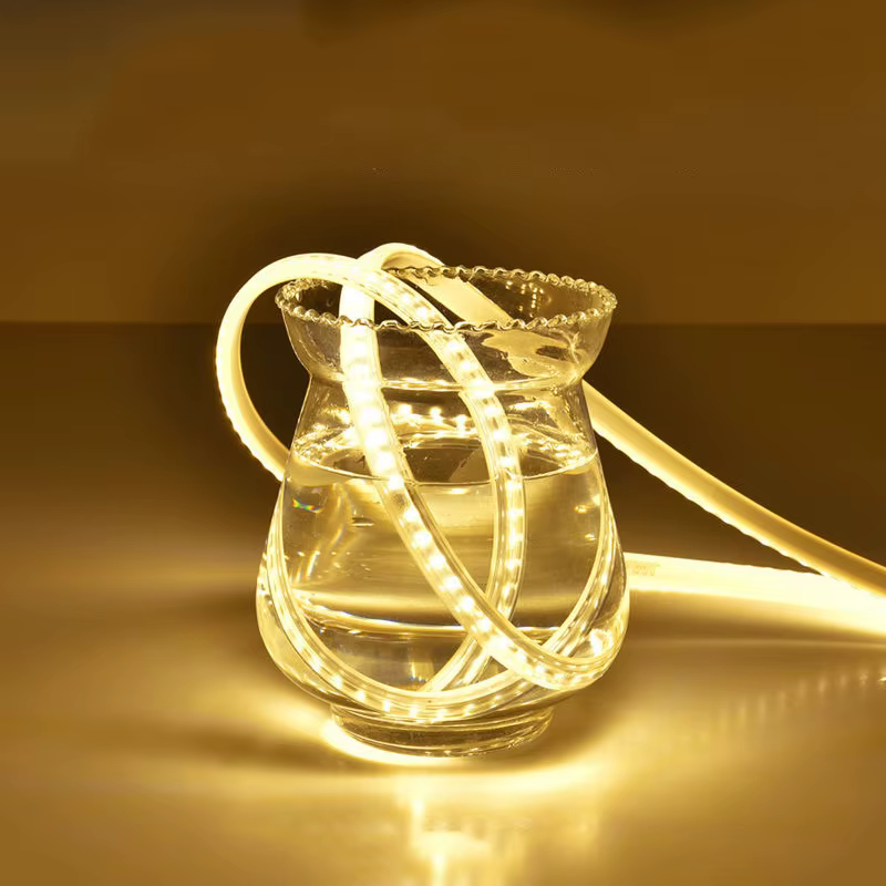 Bande lumineuse Led 220V, 1-30m, avec prise ue 2835, Flexible, étanche, pour la maison, la cuisine, 
