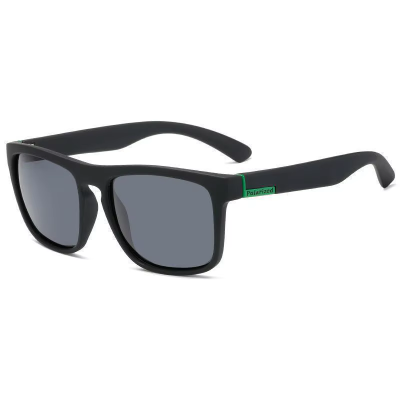Lunettes de soleil carrées polarisées pour hommes et femmes, lunettes de soleil en plastique vintage
