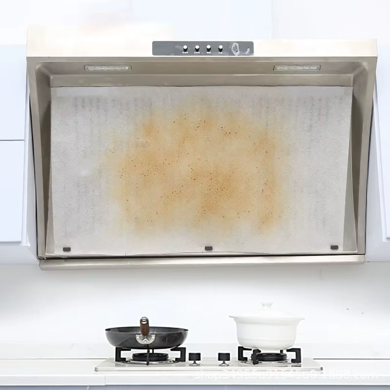 Papier filtre pour hotte de cuisine jetable, 46cm x 5/10M, Non tissé, résistant à l'huile, en coton,