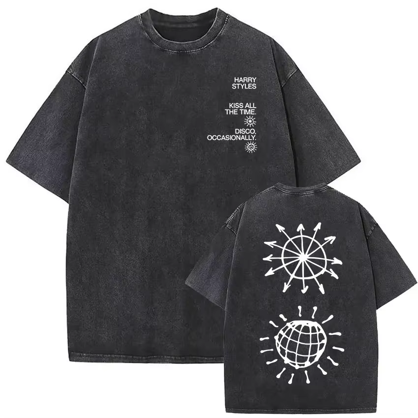 T-shirt vintage délavé Harry Styles « Together » Tour 2026 pour hommes et femmes, mode pop musicale,