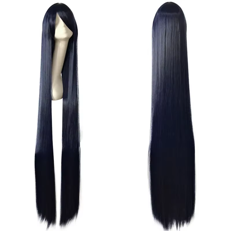 Perruque colorée longue de 100cm, perruques de fête pour Costume de Cosplay Anime, perruque synthéti