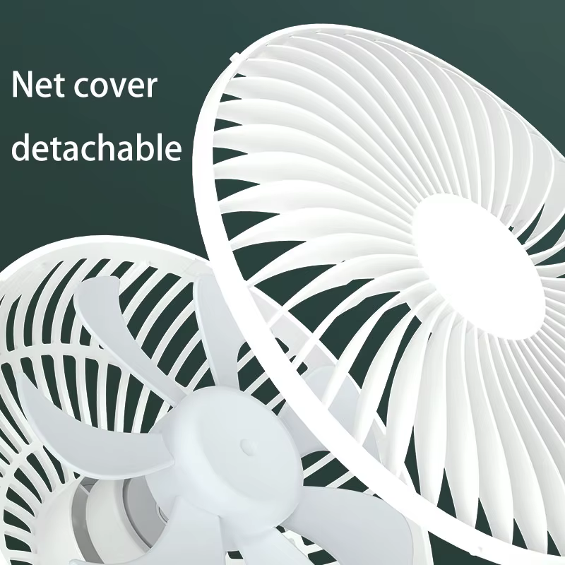 KASYDoFF-Ventilateur de table rotatif à 720 °, portable, avec 4 engrenages, silencieux, pour pousset