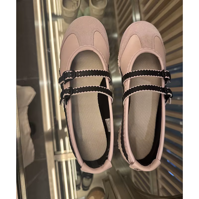 Chaussures Mary Jane pour femmes, ballerines à bout rond, baskets sportives, chaussures de marche dé