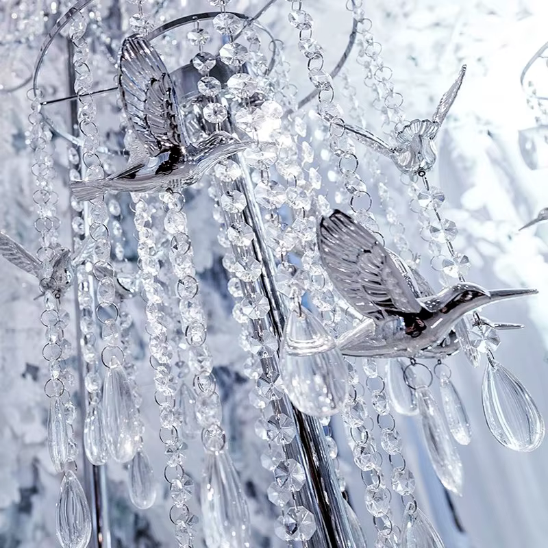 Chaînes de perles octogonales en verre de cristal de 14mm, toutes les couleurs, guirlandes suspendue