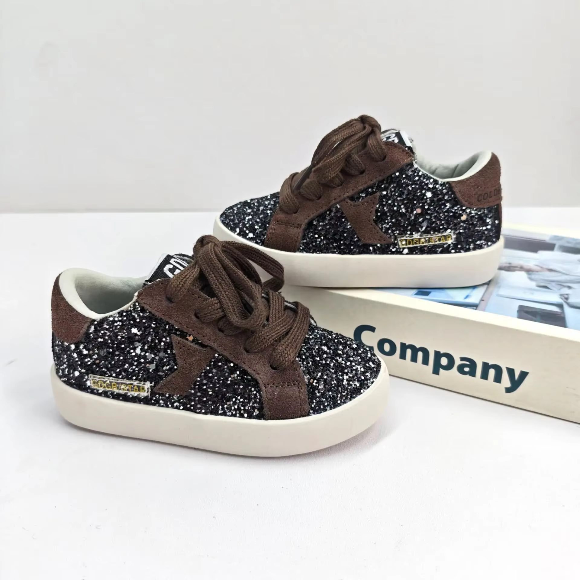Enfants mode automne printemps enfants étoile conseil chaussure fille couleur bloquant chaussures dé