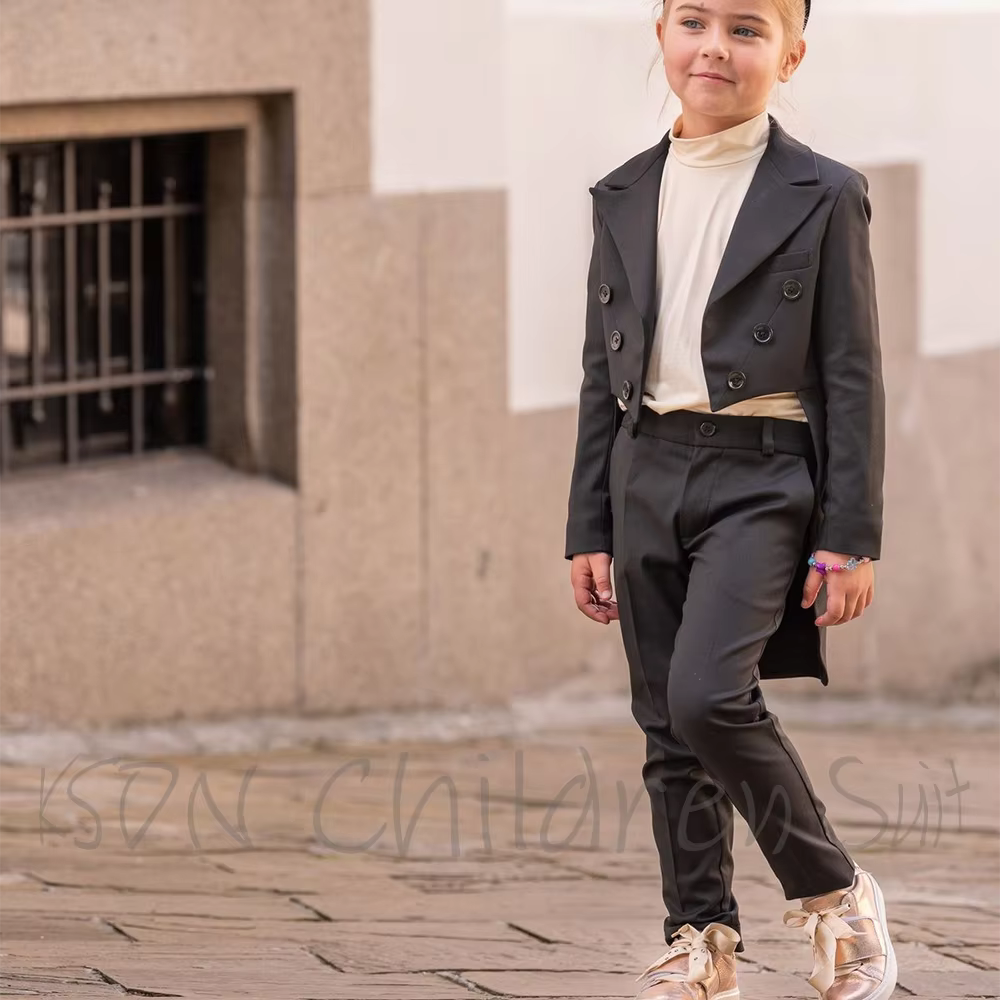 Ensemble de Costume élégant pour filles, couleur unie, décontracté, mode, Slim, ajusté, haute qualit