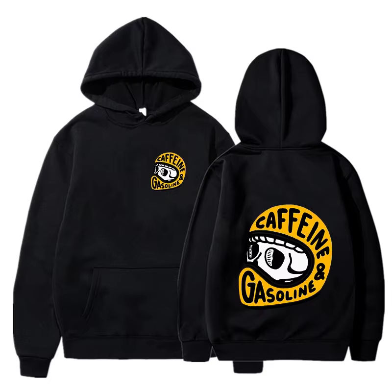 2025 printemps automne hommes sweats à capuche gothique Harajuku Biker crâne graphique nouveaux homm