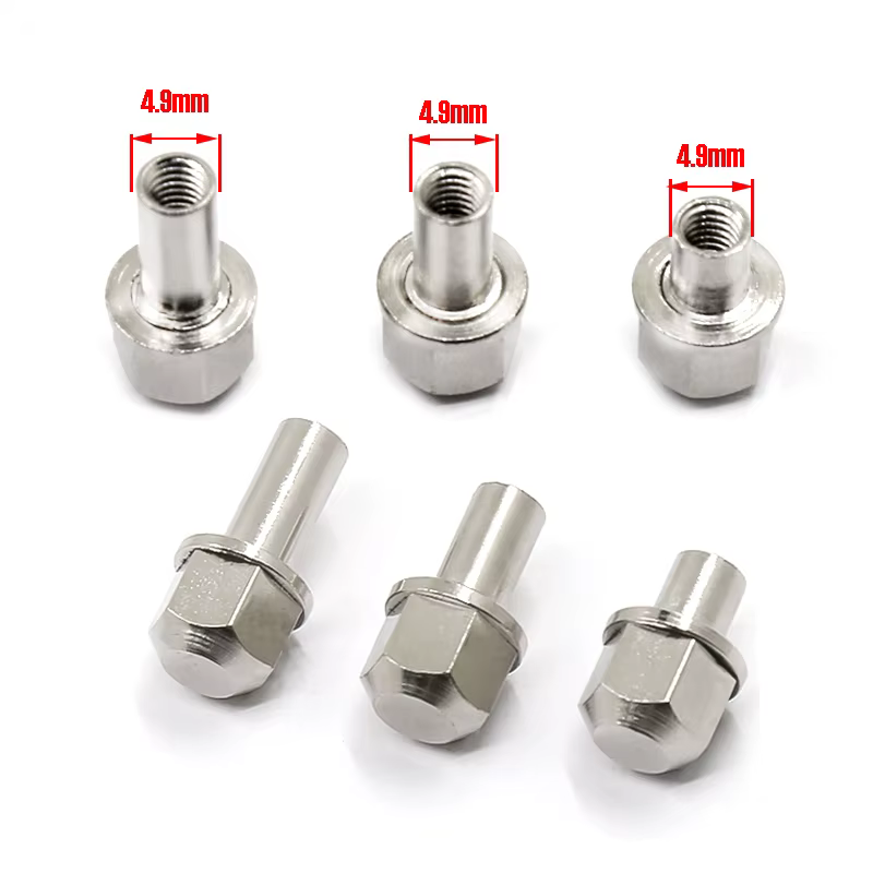 Adaptateur de roue hexagonale élargie d'essieu 12mm/15mm/17mm, 4 pièces, pour voiture sur chenilles 