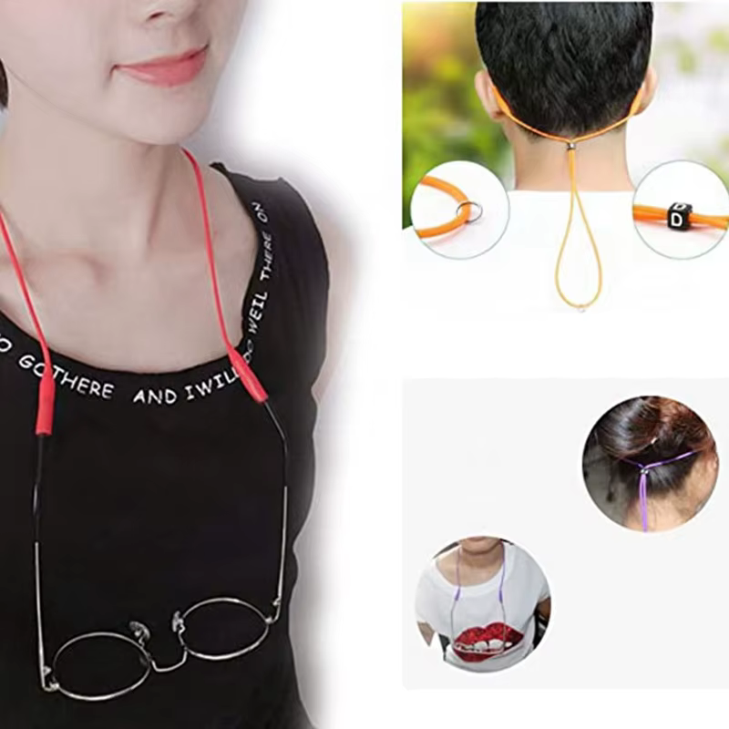 Sangles élastiques réglables en Silicone pour lunettes de soleil, 3 pièces, chaîne de sport antidéra