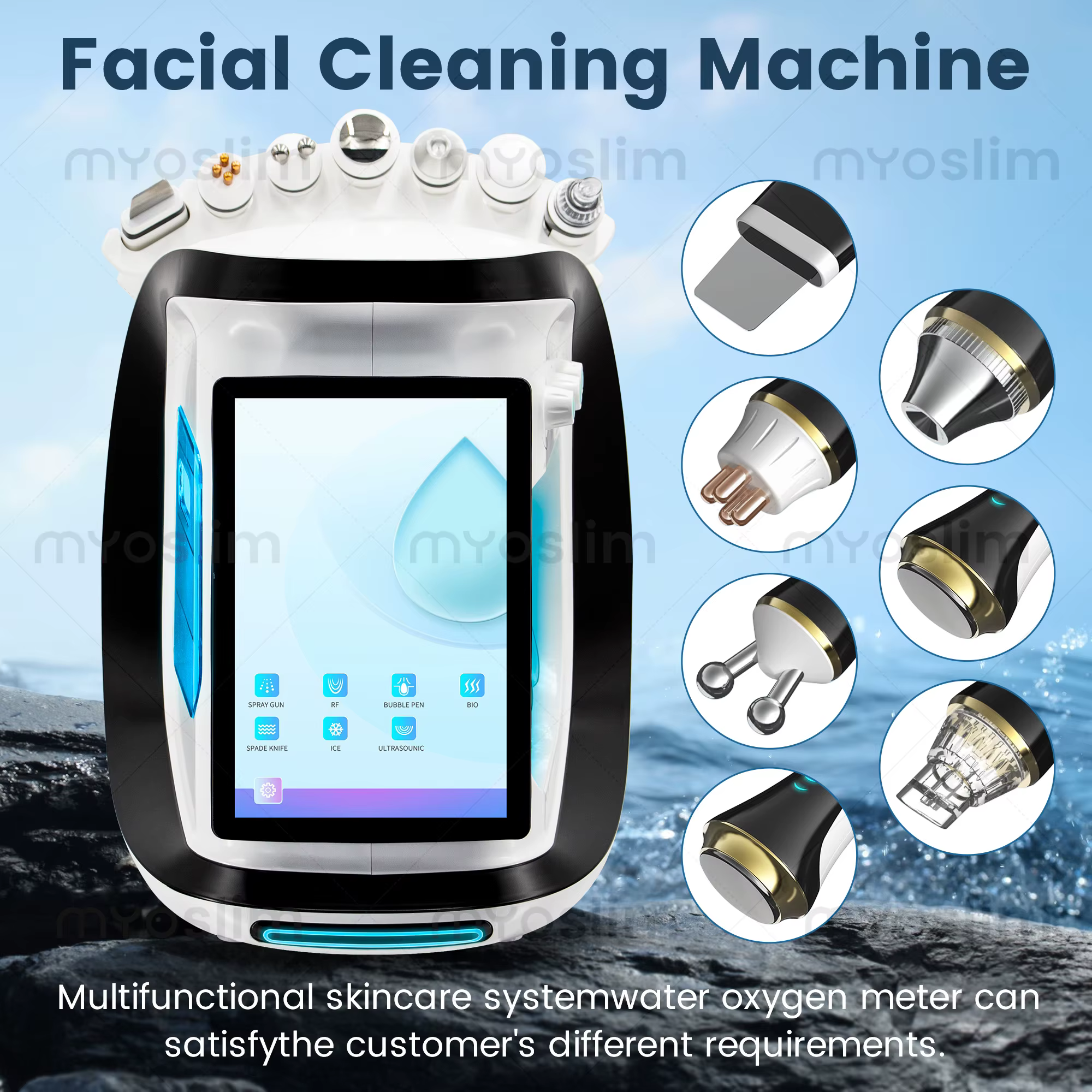 Système d'hydrodermabrasion à l'oxygène Aqua Peel par Smart Jet, appareil de soin du visage à petite