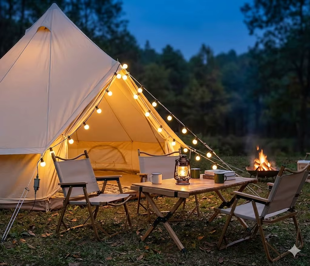 Ampoules de camping en plein air 23M G50, guirlande étanche, guirlande lumineuse LED, décoration de 