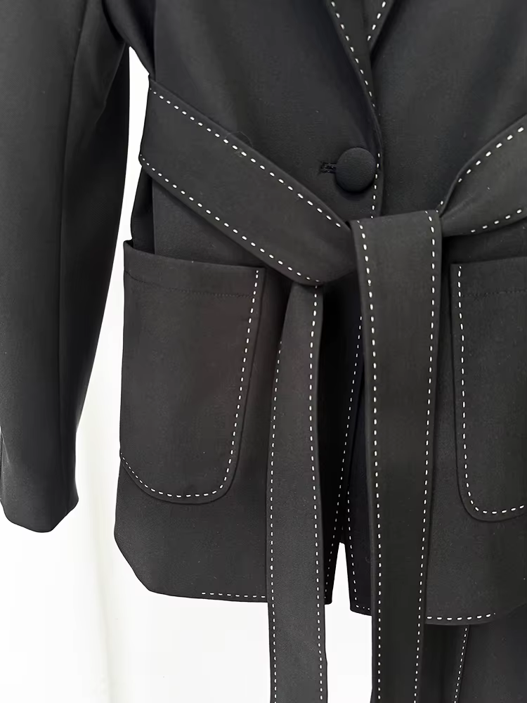 HIGH STREET Nouvelle Collection 2026 Ensemble de Costume Designer pour Femme, Blazer et Pantalon 2 p