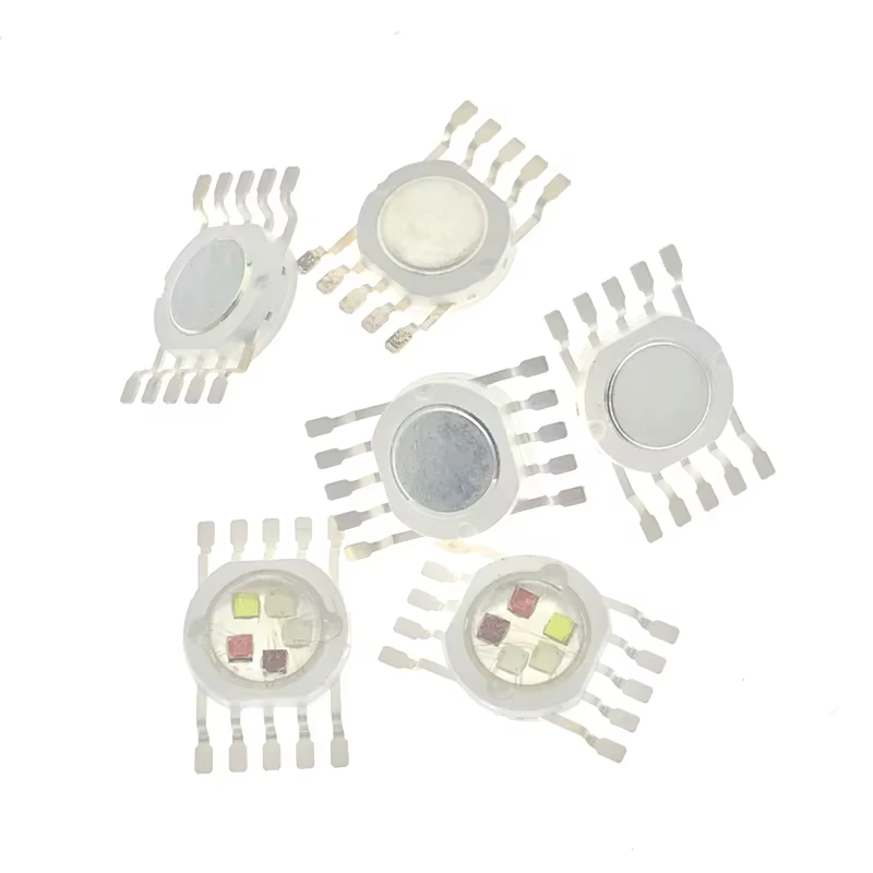 Puce LED COB colorée pour scène, RVB, RGBW, RGBWY, RGBWYV, 3W, 4W, 6W, 8 W, 9W, 10W, 12W, 15W, 18 W,