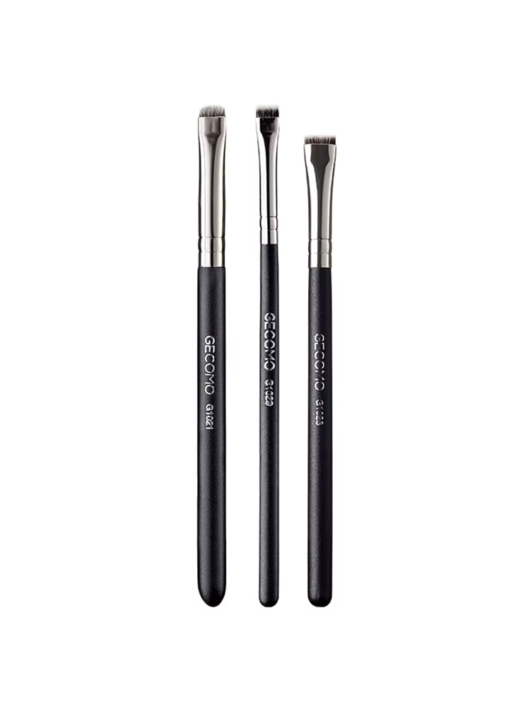 Brosse à Eyeliner, brosse à sourcils, ne mange pas de poudre, lame facile à tirer, brosse à tête pla