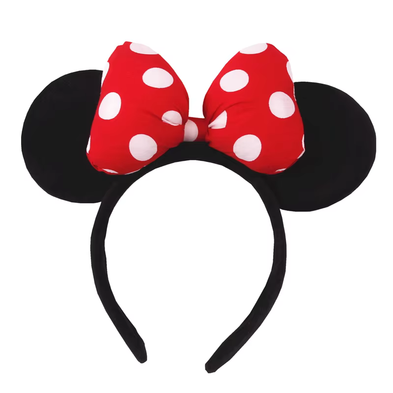 Serre-tête Grande Taille Classique à Nœud à Pois Oreilles de Souris pour Femme, Accessoire Cheveux p