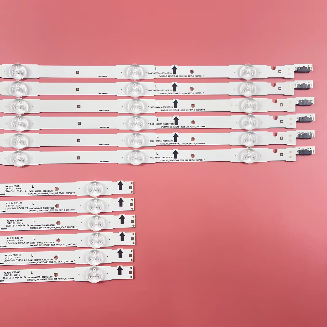12 PIÈCES LED bande de rétro-éclairage pour UE48H6400 UE48J5600 UE48J5600 UE48H5000 UE48H5500 UE48H6