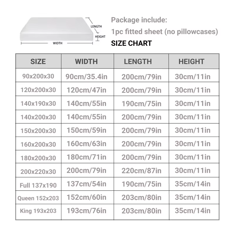 Protège-matelas imperméable gris/blanc, drap-housse de lit simple/double/140/160 multi-taille
