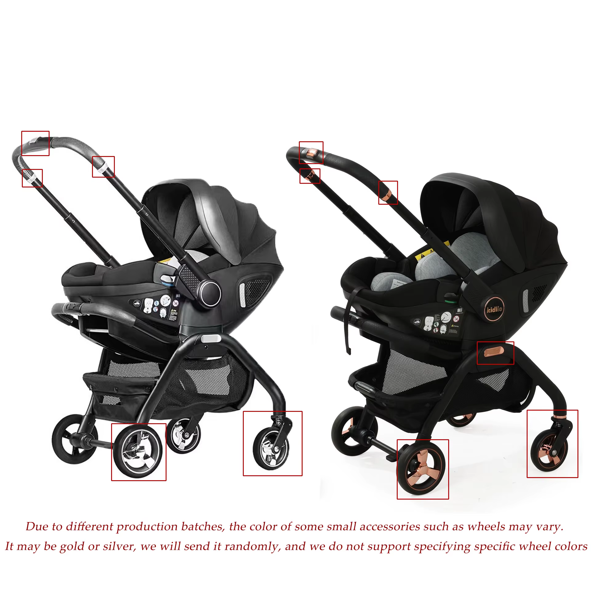 Poussette multifonction 3 en 1 pour bébé, siège de sécurité pour enfant, panier de couchage portable