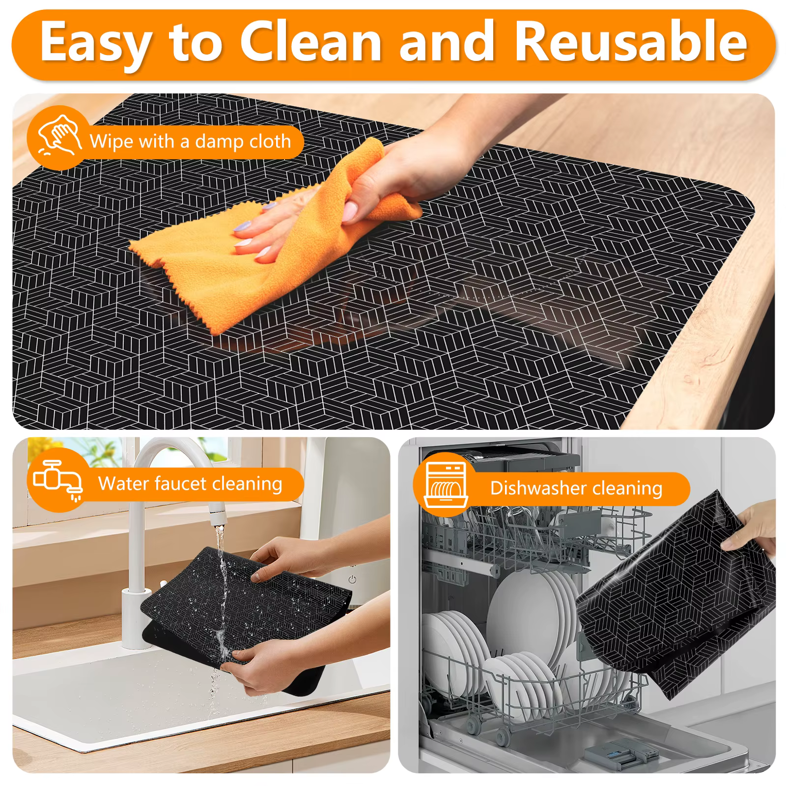Tapis de protection pour table de cuisson à Induction, en Silicone, anti-rayures, résistant à la cha
