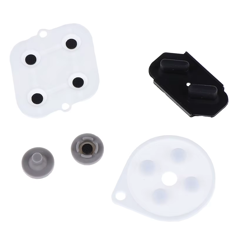 Tampons en caoutchouc conducteur pour manette de jeu SNES, remplacement des claviers, bouton, ensemb
