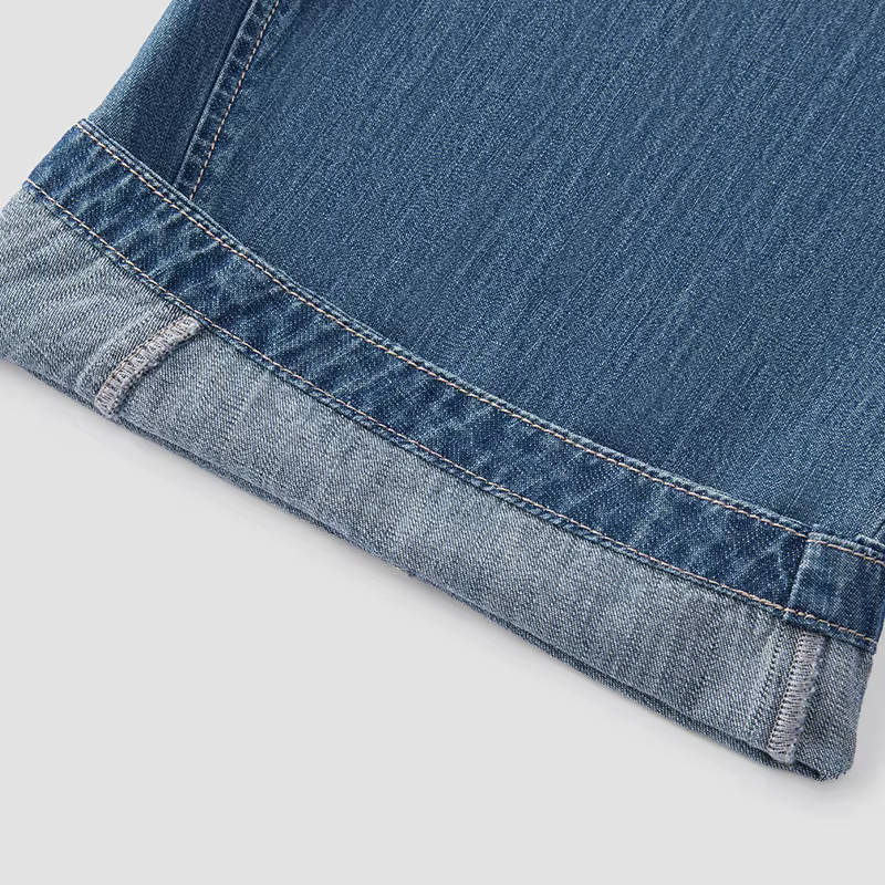 Jean Femme Semir en Coton 2026 – Taille Élastique, Coupe 3D, Longueur Cheville – Style Urbain Décont