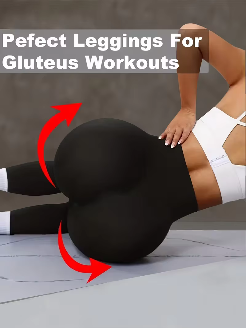 Leggings de sport pour femmes, taille haute, effet push-up, extensibles, idéaux pour la course à pie