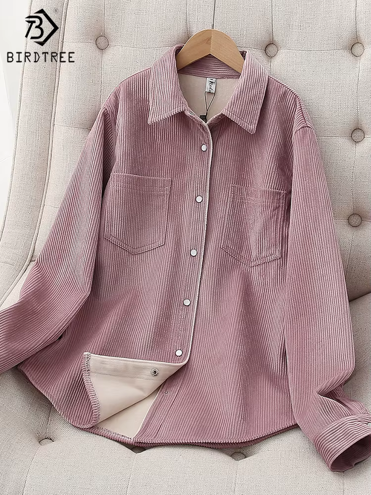 Chemises unies en velours épais, chemisiers et hauts chauds d'hiver pour femmes, nouvelle veste chem