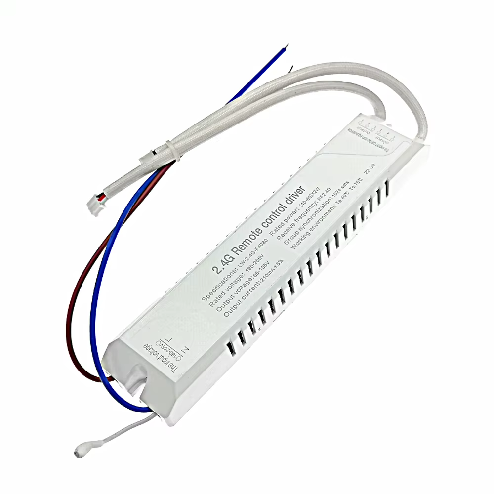 Transformateur de lumière LED 20W-80W-120W x2 210mAW avec télécommande 2.4G RF, variateur de couleur