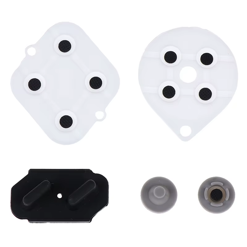 Tampons en caoutchouc conducteur pour manette de jeu SNES, remplacement des claviers, bouton, ensemb