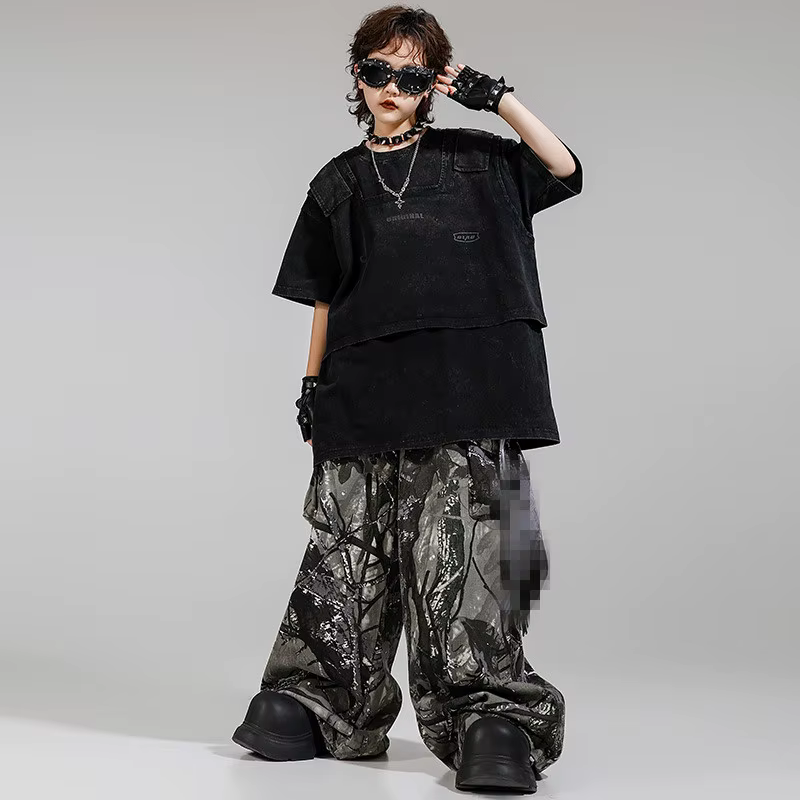 Costume de sport pour enfants, pantalon de danse de rue, Costume pour filles et garçons, tenue d'act