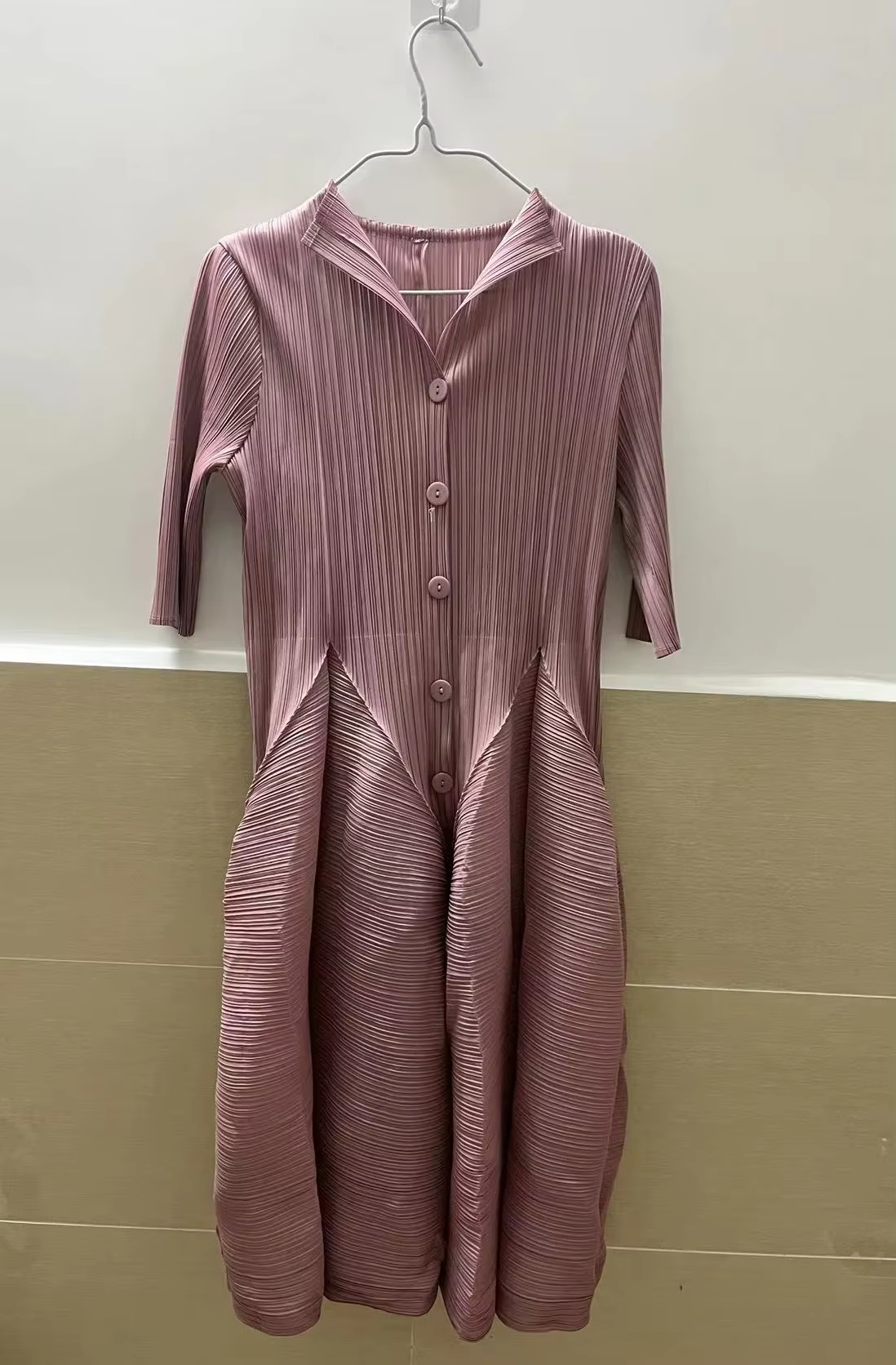 Miyake robe plissée femmes 2023 élégant mince été nouveau décontracté mi-longue robes femmes vêtemen